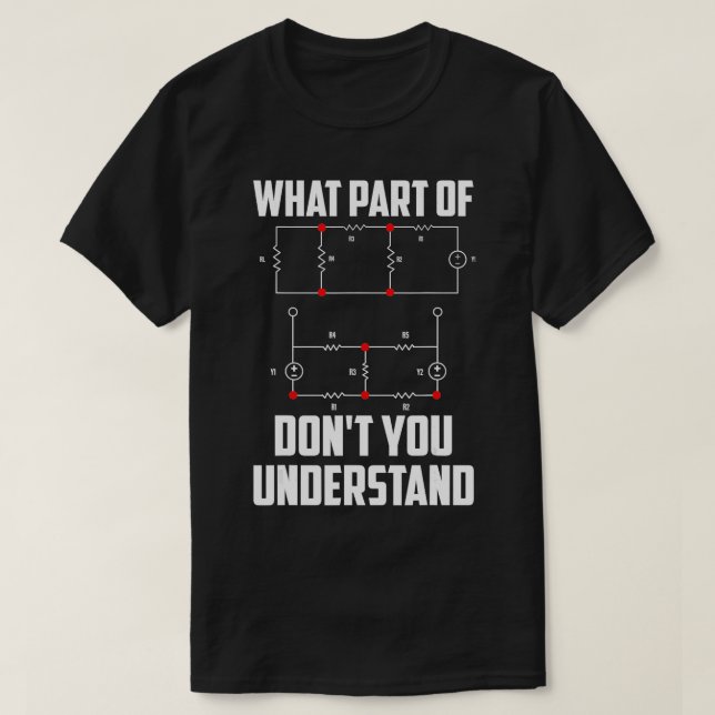 Camiseta Que Parte Você Entenderá Engenharia Engraçada Gi (Frente do Design)