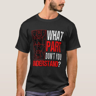 Camiseta Que Parte Você Não Entende?   Campo de basqueteb