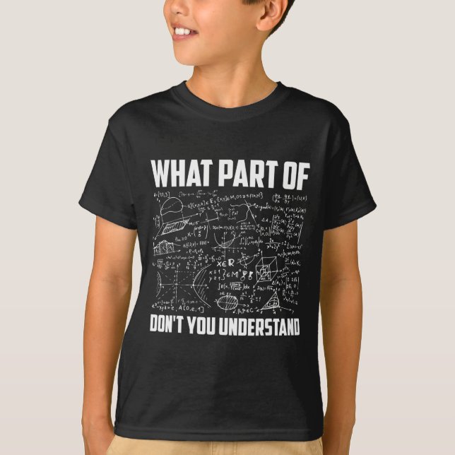 Camiseta Que Parte Você Não Entende Professor De Matemática (Frente)