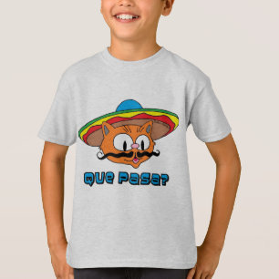 Camiseta Que Pasa Senhor Gato™ Bigode Desenho Gato