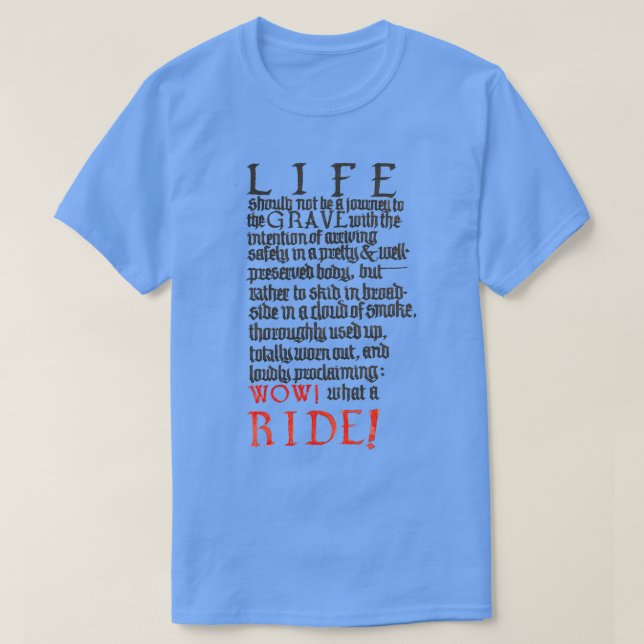 Camiseta Que passeio (Frente do Design)