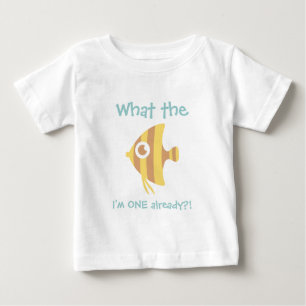 Camiseta Que Peixe eu já sou UM, Primeiro Aniversário