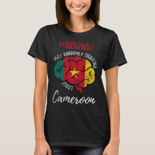 Camiseta Que Pense Aleatoriamente Sobre Camarões Camarões C