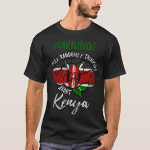 Camiseta Que Pense Aleatoriamente Sobre O Quênia Roots Vin