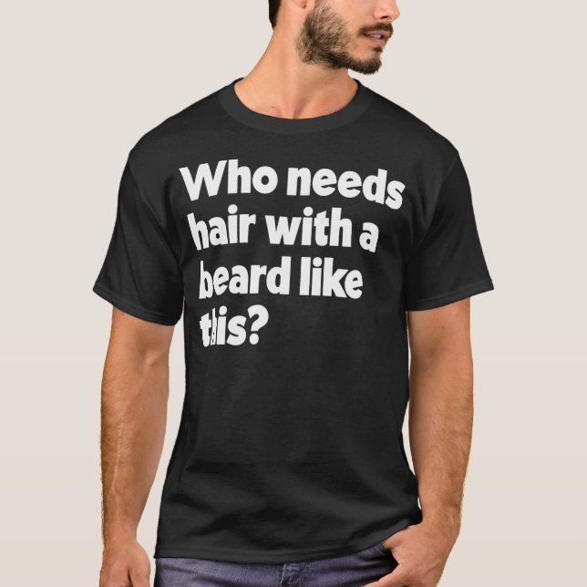 Camiseta Que Precisa De Cabelo Com Uma Barba Como Esta Maçã (Frente)