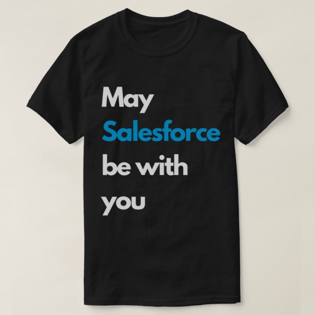 Camiseta Que SALESFORCE esteja com você (Frente do Design)
