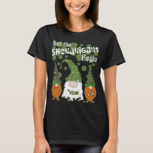 Camiseta Que Shenanigans Comece Gnomos Verde C São Patricks