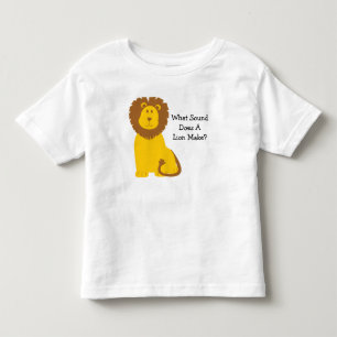 Camiseta Que som faz um leão faça o animal da selva dos