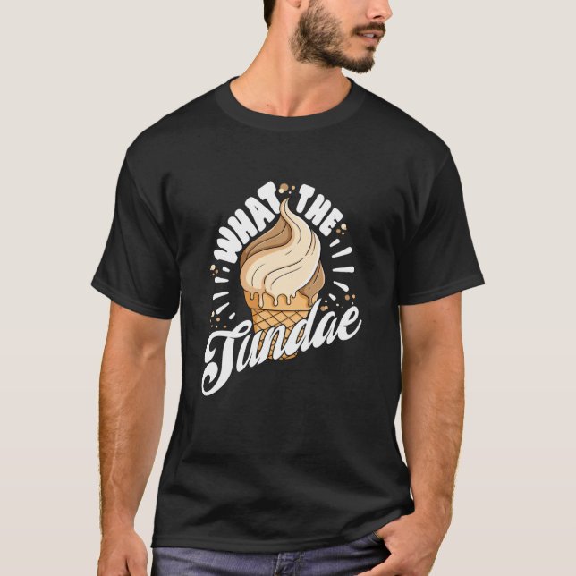 Camiseta Que Sundae Para Mulheres Sorvete (Frente)