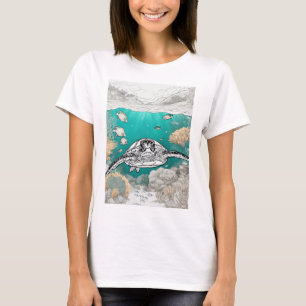 Camiseta Que tal "Femme Chic Neckline Tee"?