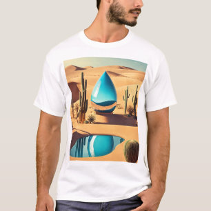 Camiseta Que tal "Oasis Mirage: Design gigante de gotas de 