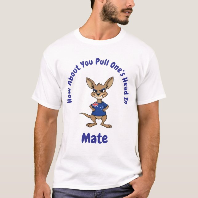 Camiseta Que tal você puxar a cabeça de alguém no companhei (Frente)