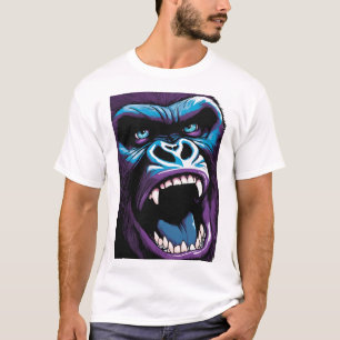 Camiseta Que tal "Wild Roar": Gorilla Open Mouth