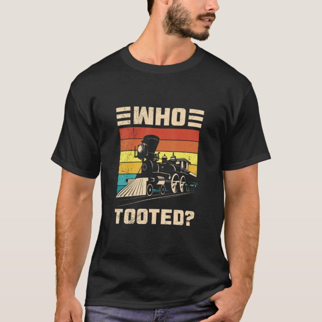 Camiseta Que Tocou O Furo Da Estrada De Comboio Engraçado P (Frente)