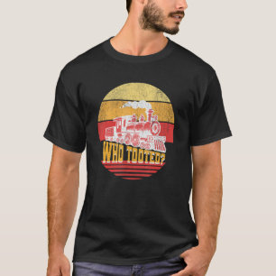 Camiseta Que Tocou O Modelo De Condutor De Estrada De Ferro