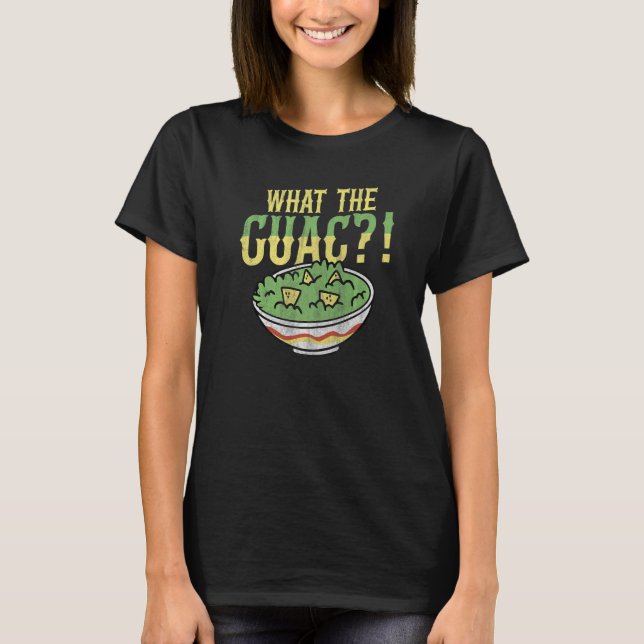 Camiseta Que trocadilho guac para um burrito? (Frente)