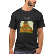 Quebec Canadá Aquarela de Viagem Antiga
