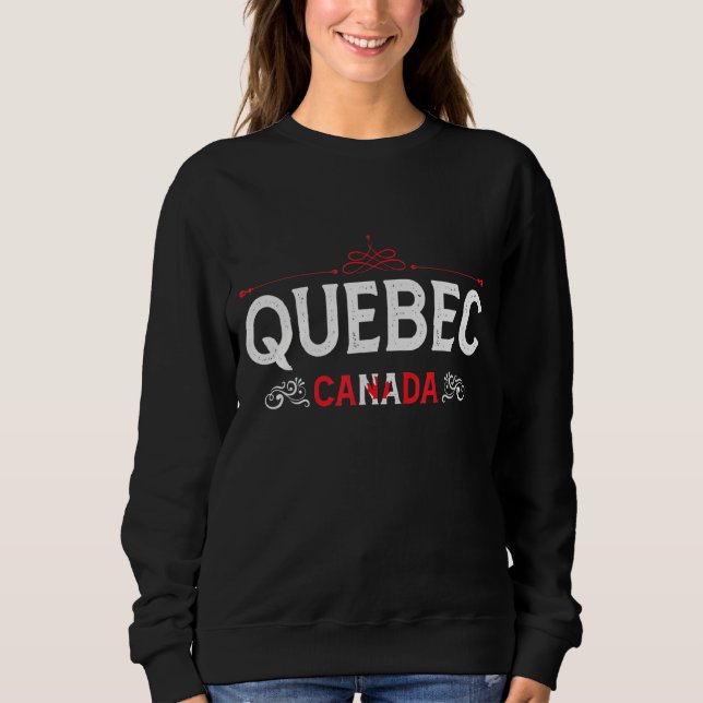 Camiseta Quebec Canadá Quebec Souvenir Do Quebec (Frente)
