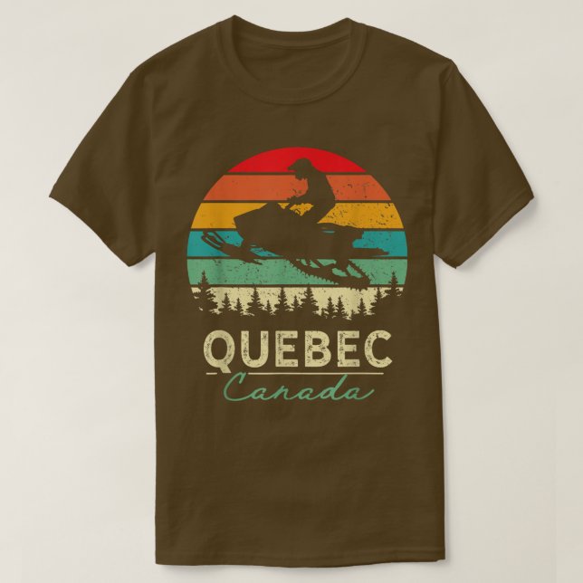 Camiseta Quebec Canada Snowmobile Riding Legal Snowmobiling (Frente do Design)