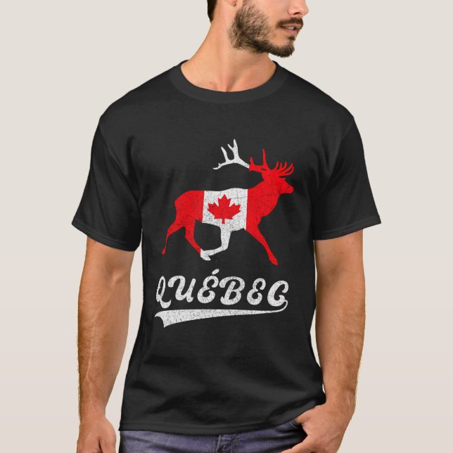 Camiseta Quebec do Canadá (Frente)