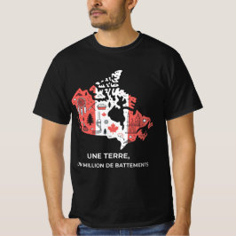 Camiseta Québec: Mosaico de Símbolos Unidos