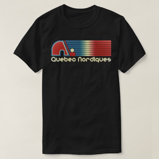 Camiseta Quebec Nordiques [DEFUNCT] Camisa-T essencial (Frente do Design)