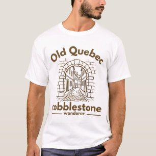 Camiseta Quebec Velho Quebec passeio de paralelepípedos
