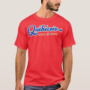 Camiseta Quebecois Orgulhosos Francês do Quebec Dark Blu