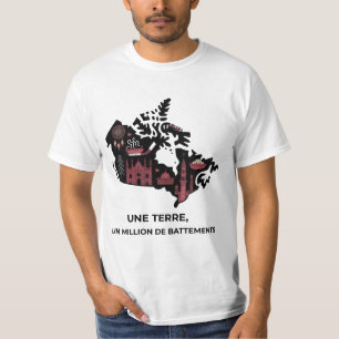 Camiseta Quebequense: Mosaico Unido de Álamo