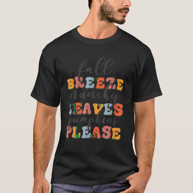 Camiseta Quebra a brisa e deixa pumpkins Engraçado (Frente)