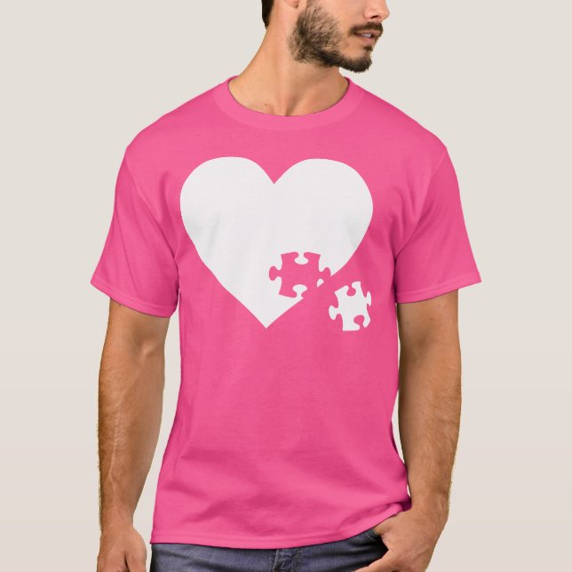 Camiseta Quebra-cabeça Coração (Frente)