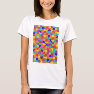 Camiseta quebra-cabeça de autismo