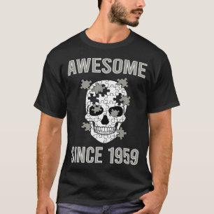 Camiseta Quebra-cabeça de Caveira - Incrível desde 1959