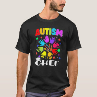 Camiseta Quebra-cabeça de Chef Autista Conscientização do A