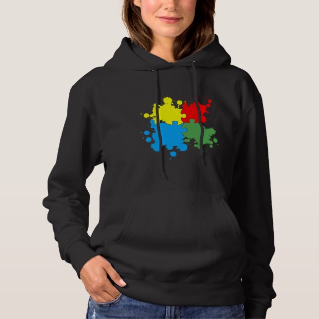 Camiseta Quebra-cabeça de Consciência Autismo (Frente)