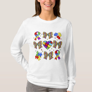 Camiseta Quebra-cabeça de consciência Autismo Arco de coque