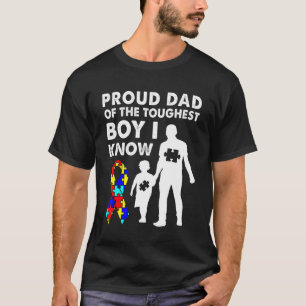 Camiseta Quebra-cabeça De Consciência Autismo Pai Orgulhoso