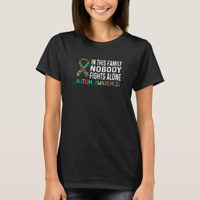 Camiseta Quebra-cabeça de Conscientização do Autismo Nessa  (Frente)