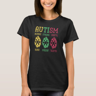 Camiseta Quebra-cabeça de Conscientização do Autismo Tabela