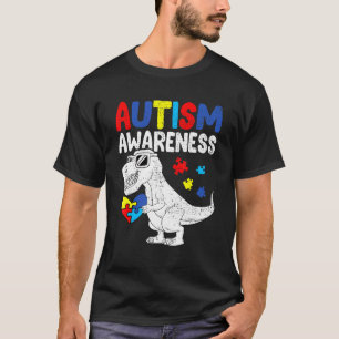 Camiseta Quebra-cabeça de Coração de Conscientização do Aut