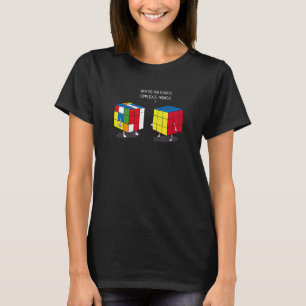 Camiseta Quebra-cabeça de Cubo Solucionar Coisas Complicada