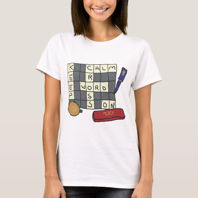 Camiseta Quebra-cabeça de espadas cruzadas (Frente)