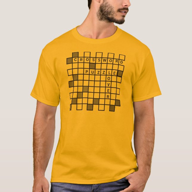 Camiseta Quebra-cabeça de Palavra Cruzada (Frente)