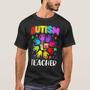 Camiseta Quebra-cabeça de professor de autismo Conscientiza