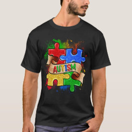 Camiseta Quebra-cabeça de Sensibilização Autismo