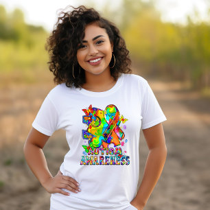 Camiseta Quebra-cabeça de Sensibilização Autismo