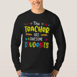 Camiseta Quebra-cabeça de Sensibilização Autismo Este Profe