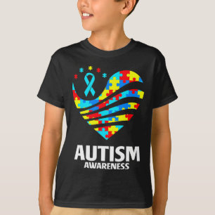 Camiseta Quebra-cabeça de Sensibilização do Autismo Mundial