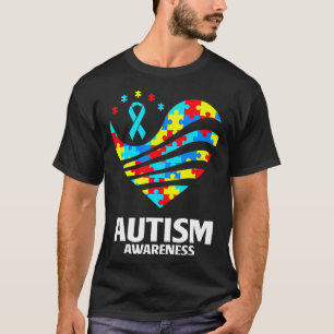 Camiseta Quebra-cabeça de Sensibilização do Autismo Mundial