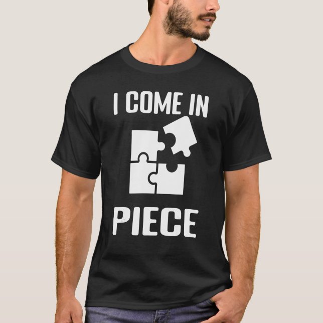 Camiseta Quebra-cabeça De Varsóvia Eu Venho Em Pedaços De Q (Frente)